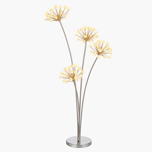 Lampadaire design moderne à LED en forme de fleurs - vue 3 sur 4