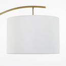 lampadaire en tissu à bras long sur pied en métal