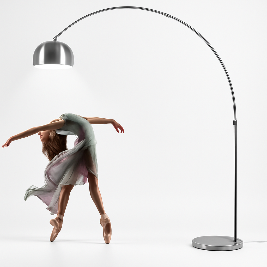 lampadaire led créatif en acier inoxydable lampara pie - vue 6 sur 10