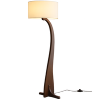 Lampadaire Led en bois au Design moderne