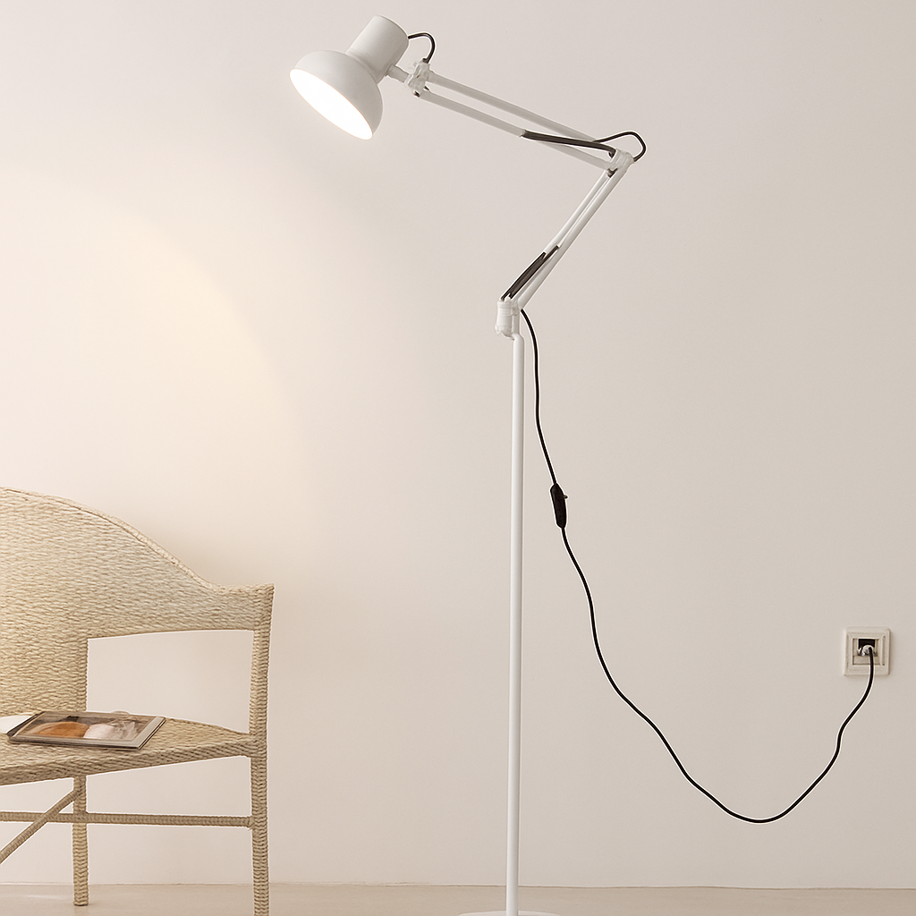 lampadaire led minimaliste moderne en fer forgé
