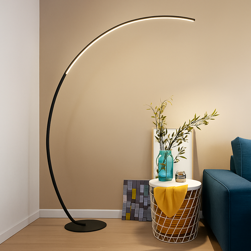 Lampadaire Led moderne en forme d'arc - vue 3 sur 12