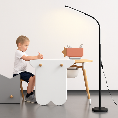 lampadaire led moderne pour lecture et étude - vue 3 sur 7