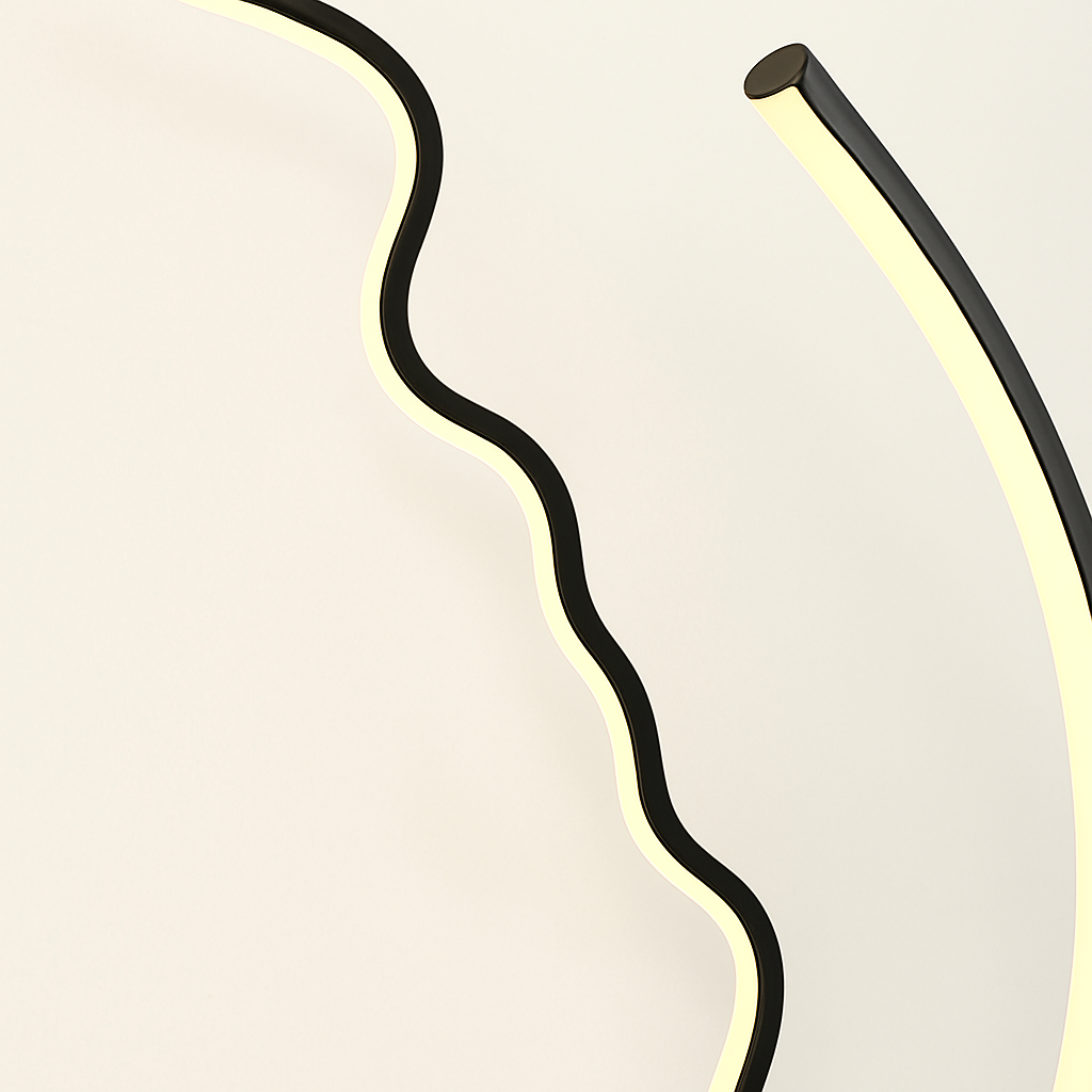 Lampadaire Led nordique à visage humain - vue 5 sur 7