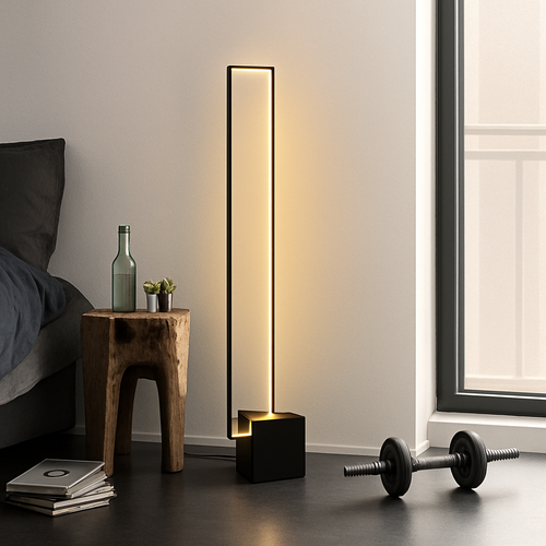 Lampadaire Led rectangulaire moderne - vue 4 sur 6
