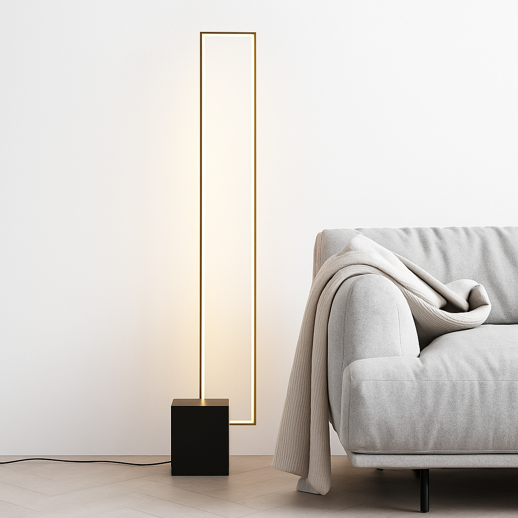 Lampadaire Led rectangulaire moderne - vue 4 sur 6