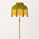 Lampadaire LED vintage cuivre français d'angle