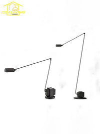 lampadaire à moteur à intensité variable design italien avec bras pivotant