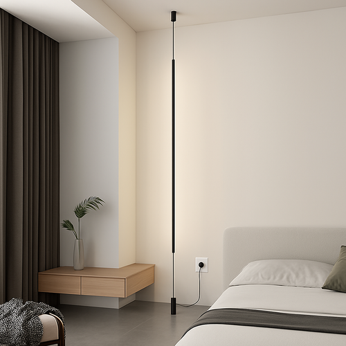 Lampadaire Noir Moderne LED Intérieur - vue 2 sur 12