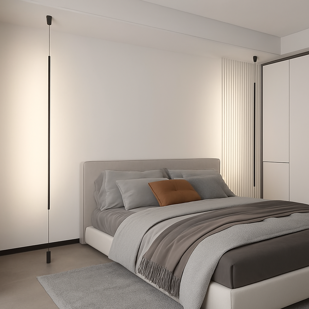 Lampadaire Noir Moderne LED Intérieur - vue 3 sur 12