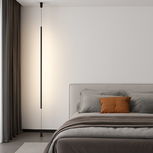 Lampadaire Noir Moderne LED Intérieur - vue 5 sur 12