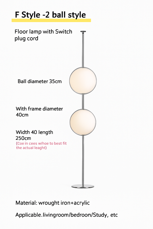 lampadaire nordique haut de gamme pour décoration intérieure moderne - vue 12 sur 13