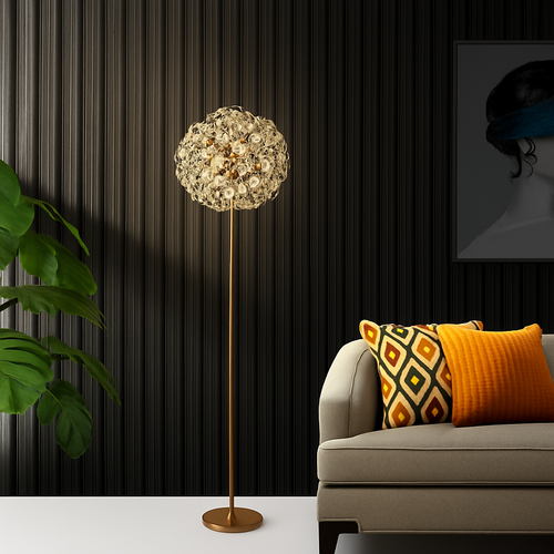 lampadaire pissenlit led pour décoration intérieure moderne - vue 4 sur 7