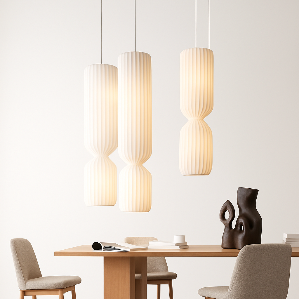 lampadaire plissé nordique en tissu pour décoration intérieure - vue 4 sur 13