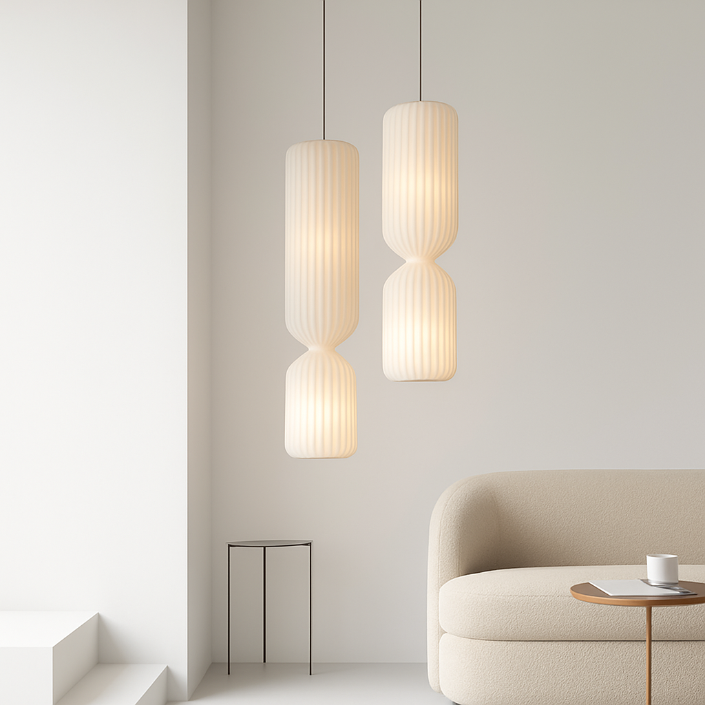 lampadaire plissé nordique en tissu pour décoration intérieure - vue 5 sur 13