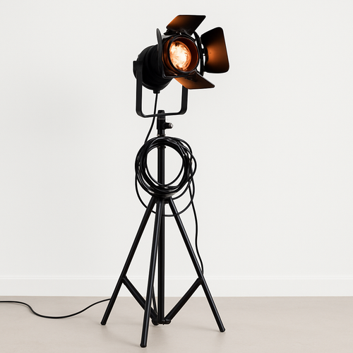 Lampadaire à projecteur Retro Industriel - vue 2 sur 3