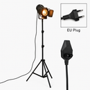 Lampadaire projecteur sur pied ajustable façon cinéma