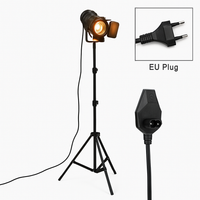 Lampadaire projecteur sur pied ajustable façon cinéma