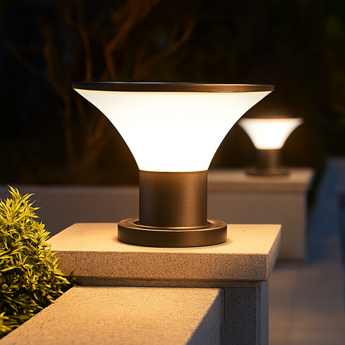 lampadaire solaire étanche pour jardin et extérieur - vue 2 sur 8
