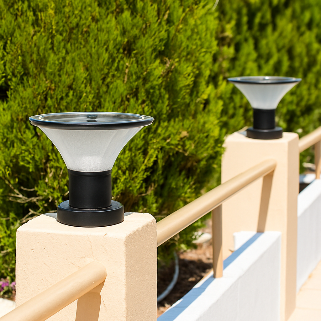 lampadaire solaire étanche pour jardin et extérieur - vue 4 sur 8