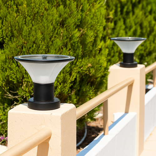 lampadaire solaire étanche pour jardin et extérieur - vue 5 sur 8