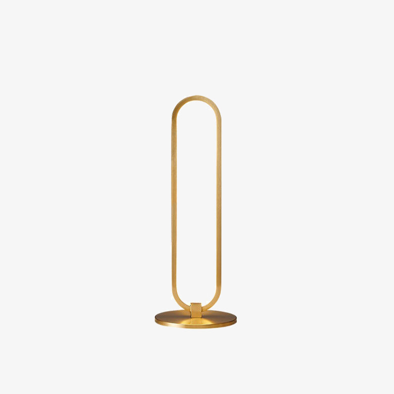 Lampe à poser LED avec anneau métallique design Arpa