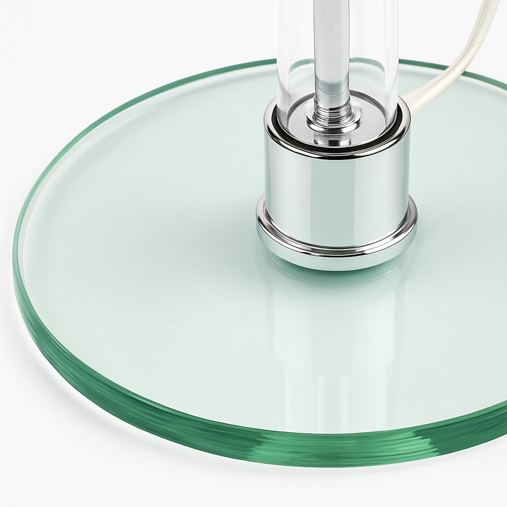 Lampe Bauhaus lampe de Table blanche design danois nordique chambre chevet Simple lampe de Table en verre pour salon - vue 5 sur 7