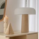 lampe de bureau design en marbre style champignon moderne