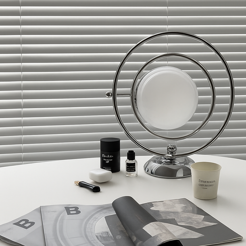 lampe de bureau design italienne en verre rotative - vue 4 sur 7