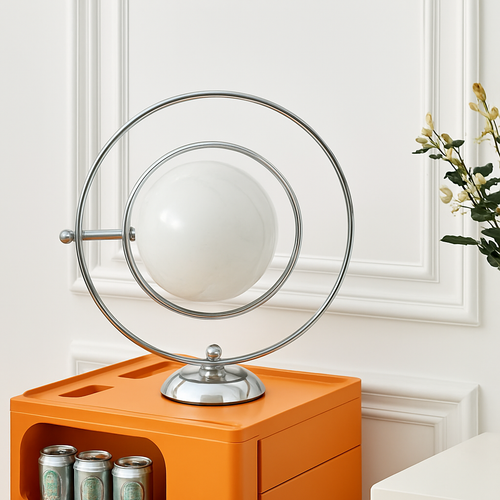 lampe de bureau design italienne en verre rotative - vue 5 sur 7