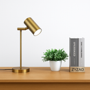 lampe de bureau dorée moderne protection des yeux créative