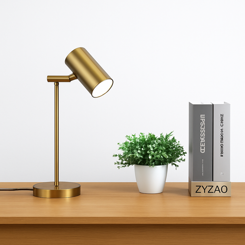 lampe de bureau dorée moderne protection des yeux créative - vue 4 sur 8