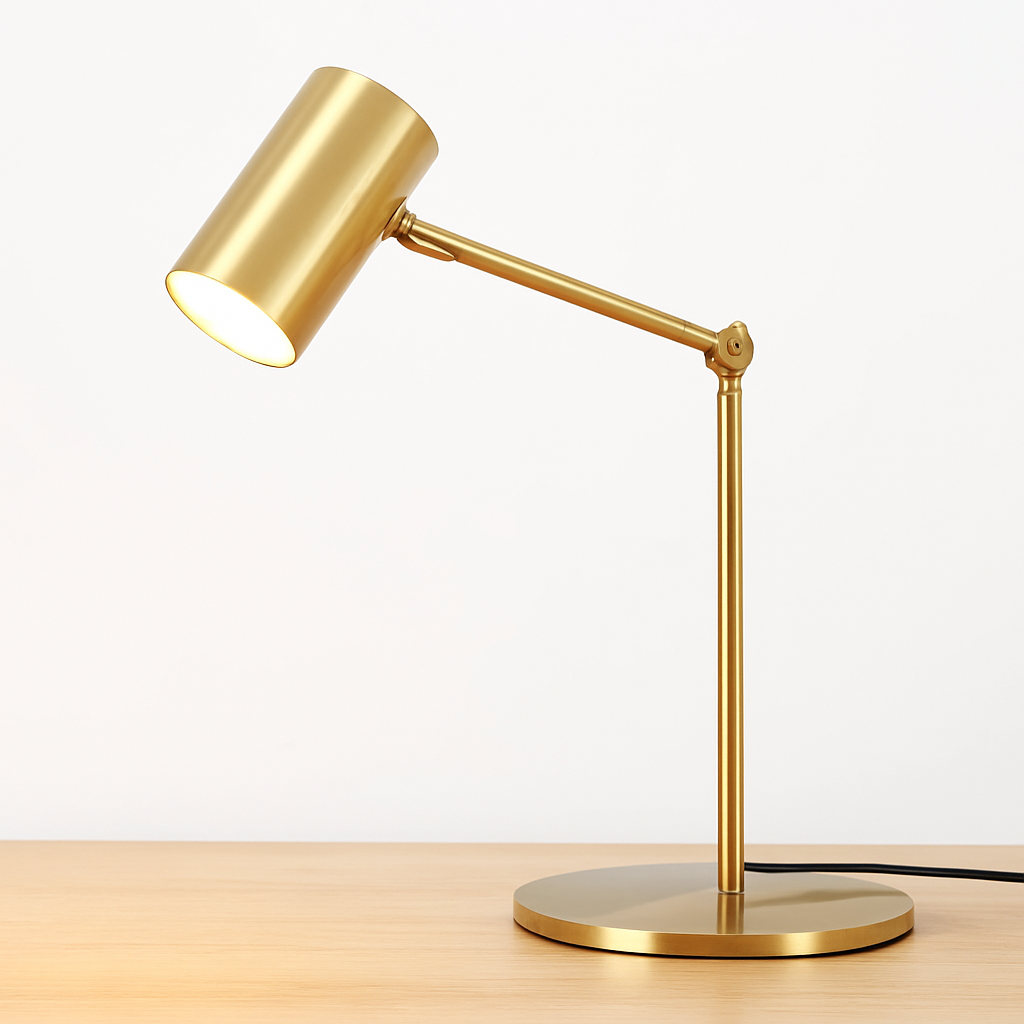 lampe de bureau dorée moderne protection des yeux créative - vue 6 sur 8