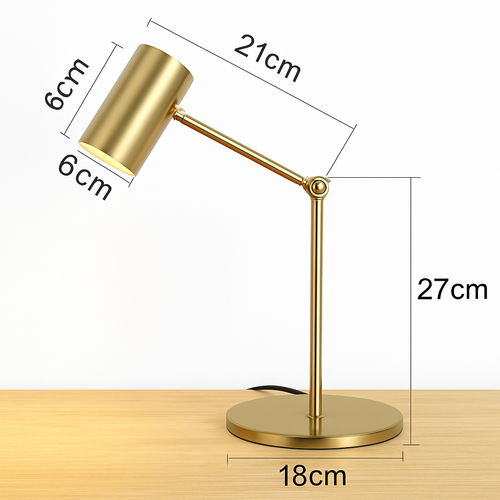 lampe de bureau dorée moderne protection des yeux créative - vue 9 sur 8