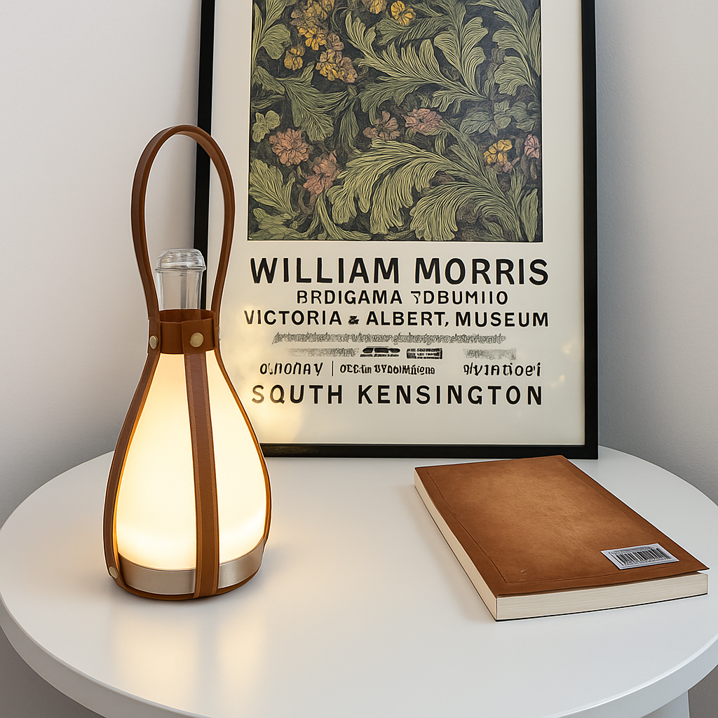lampe de bureau led design bouteille en verre pour extérieur et intérieur - vue 3 sur 8