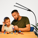 lampe de bureau led à pince 360° 3 modes 10 luminosités simple/double