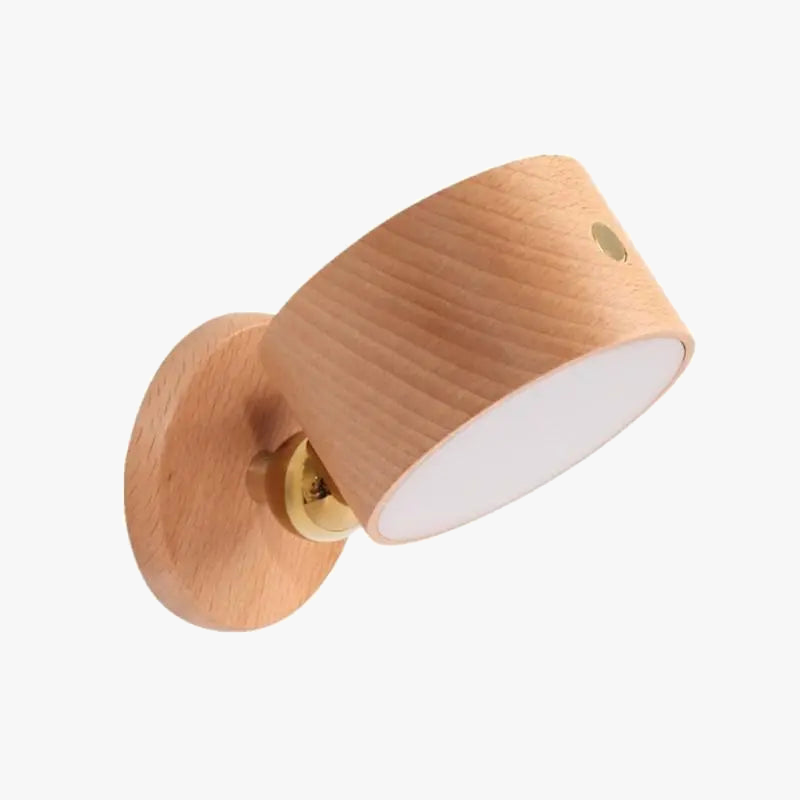 Applique murale dirigeable Led en bois