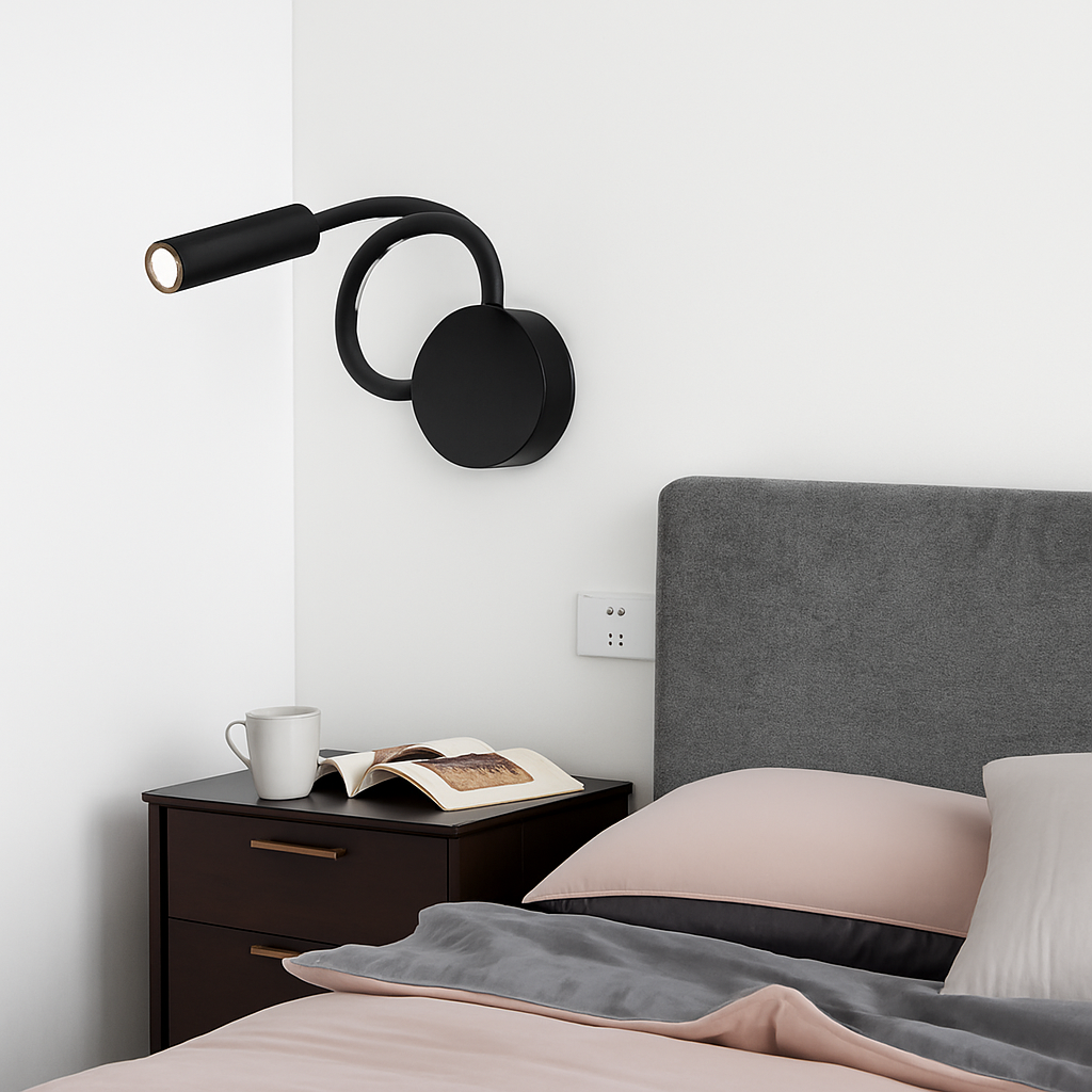 lampe de chevet moderne pour lecture et travail nocturne - vue 5 sur 10
