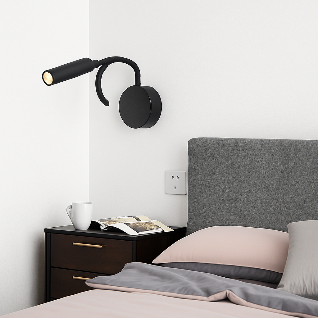 lampe de chevet moderne pour lecture et travail nocturne - vue 5 sur 10