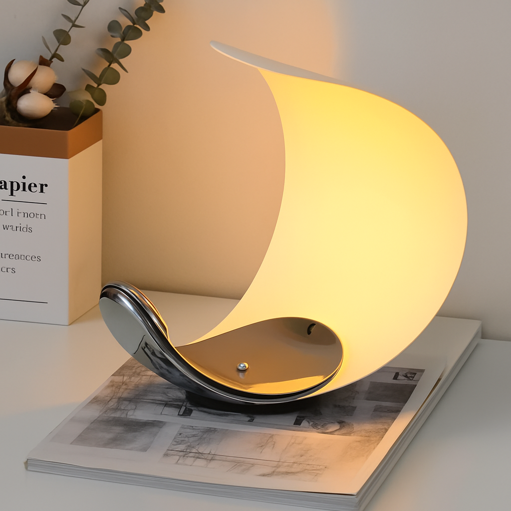 lampe de chevet nordique à boucles luminaire décoratif led - vue 4 sur 7