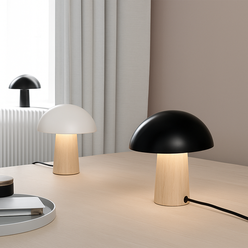 lampe de chevet nordique créative style moderne champignon LED - vue 3 sur 8