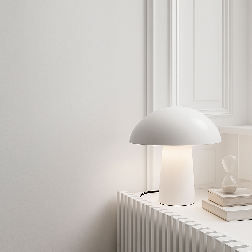lampe de chevet nordique créative style moderne champignon LED - vue 4 sur 8