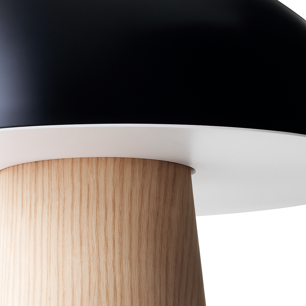 lampe de chevet nordique créative style moderne champignon LED - vue 6 sur 8