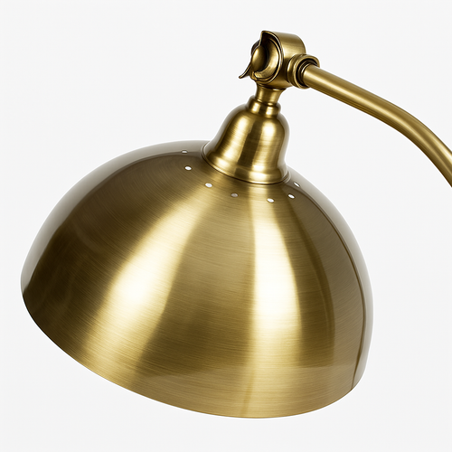 Lampe de chevet ou bureau à LED rustique doré Punk - vue 5 sur 7