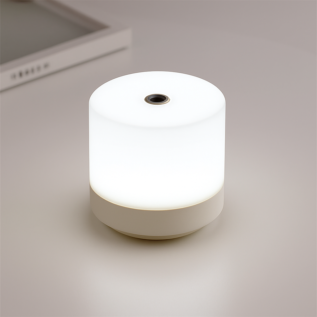 lampe de chevet tactile usb à intensité variable pour lecture et veilleuse - vue 6 sur 7