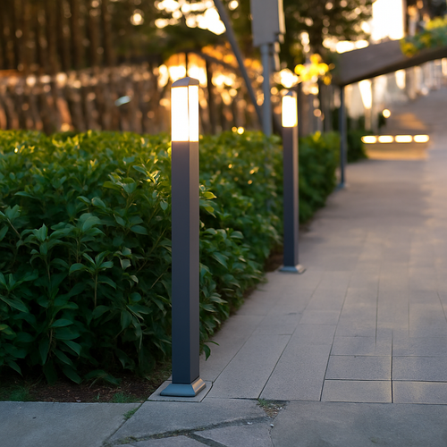 lampe de jardin moderne en aluminium étanche pour extérieur
