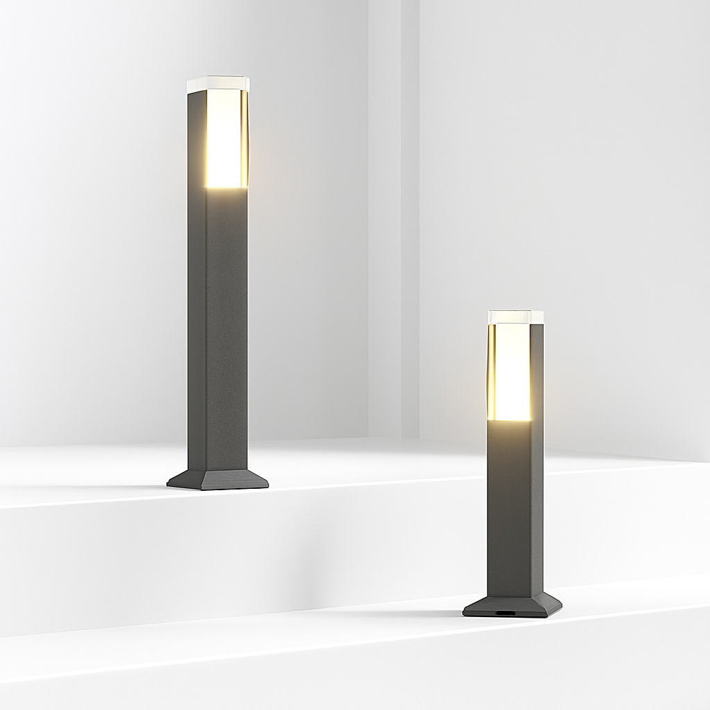 lampe de jardin moderne en aluminium étanche pour extérieur - vue 3 sur 14