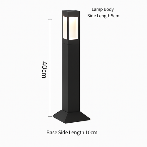 lampe de jardin moderne en aluminium étanche pour extérieur - vue 13 sur 14
