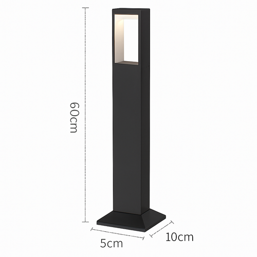 lampe de jardin moderne en aluminium étanche pour extérieur - vue 14 sur 14