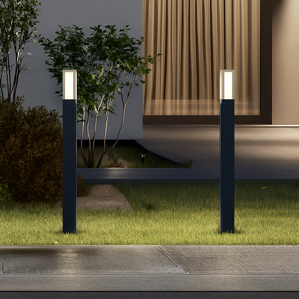 lampe de jardin moderne en aluminium étanche pour extérieur - vue 4 sur 14